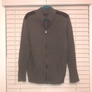 Apt. 9 Zip Up Sweater with shoulder detail